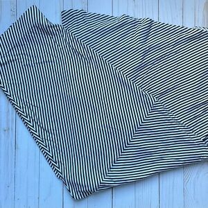 Chico's Black and White Striped Maxi Skirt